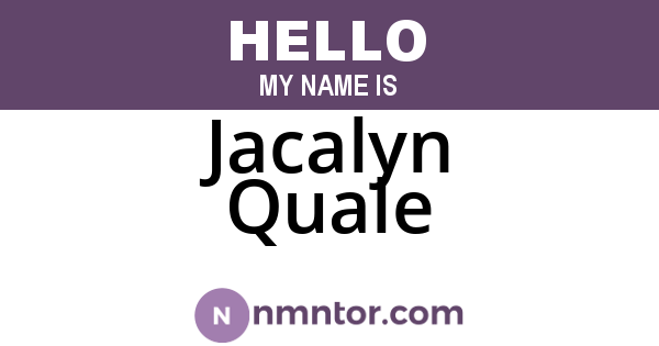 Jacalyn Quale