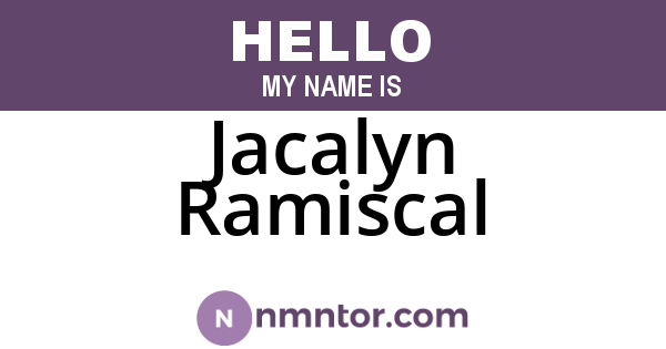 Jacalyn Ramiscal