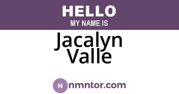 Jacalyn Valle