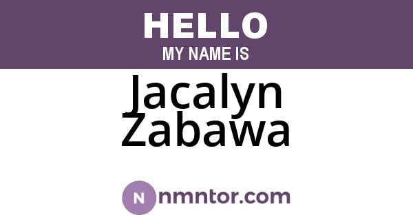 Jacalyn Zabawa