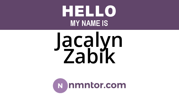 Jacalyn Zabik