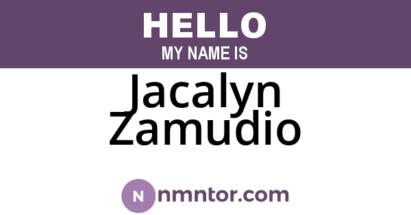 Jacalyn Zamudio