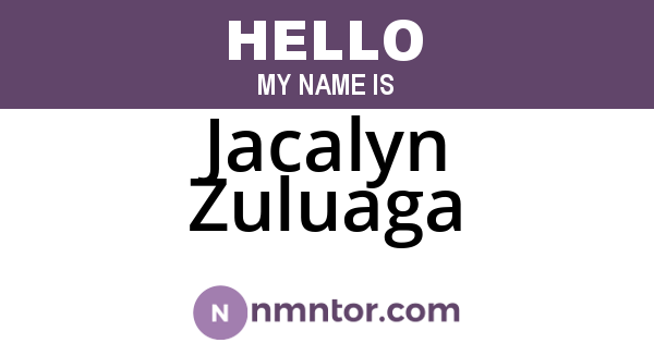 Jacalyn Zuluaga