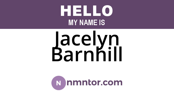 Jacelyn Barnhill