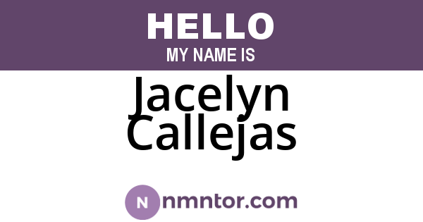 Jacelyn Callejas