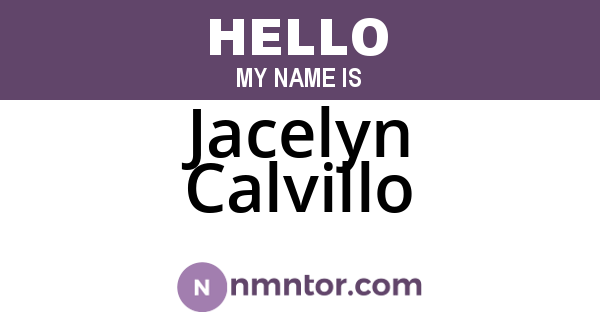 Jacelyn Calvillo