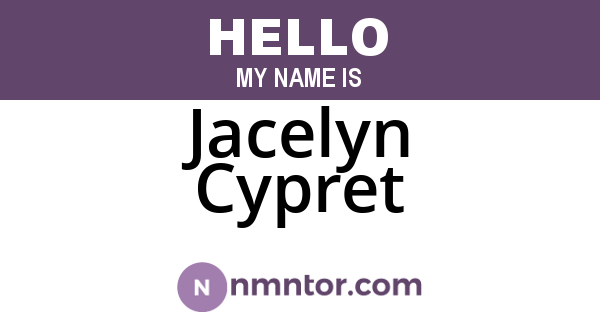 Jacelyn Cypret