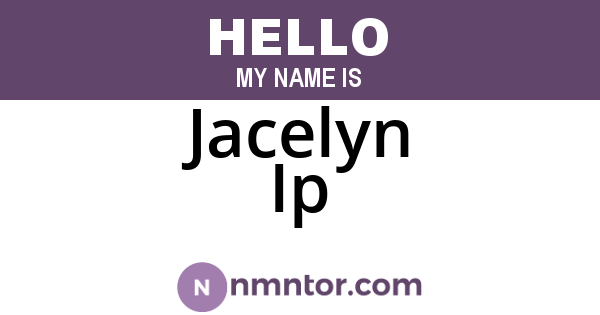 Jacelyn Ip