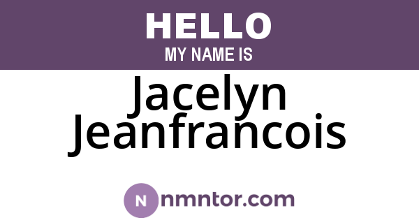Jacelyn Jeanfrancois
