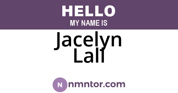 Jacelyn Lall