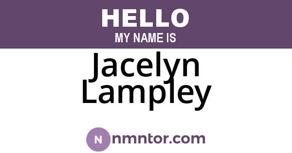 Jacelyn Lampley
