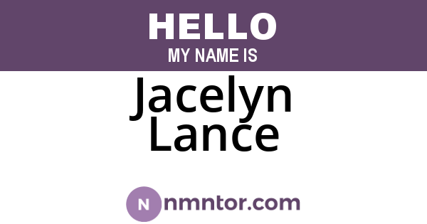 Jacelyn Lance