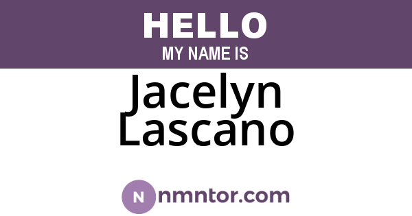 Jacelyn Lascano