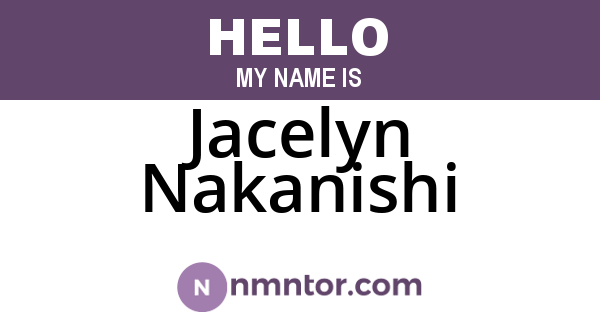 Jacelyn Nakanishi