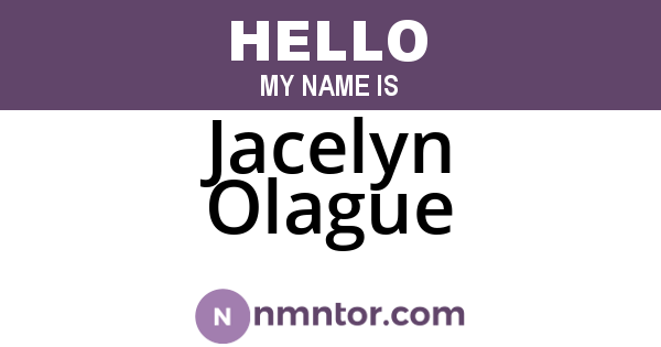Jacelyn Olague