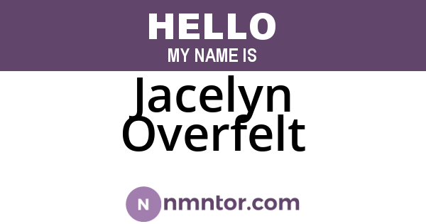 Jacelyn Overfelt