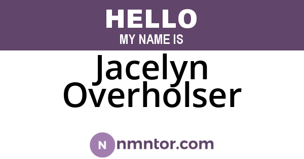 Jacelyn Overholser