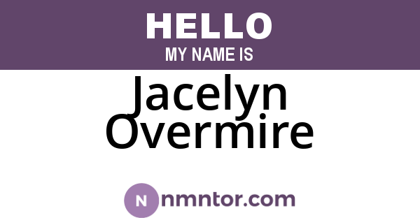 Jacelyn Overmire