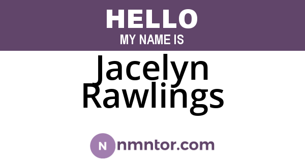 Jacelyn Rawlings