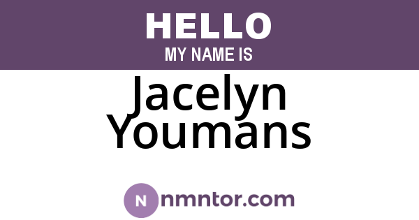 Jacelyn Youmans
