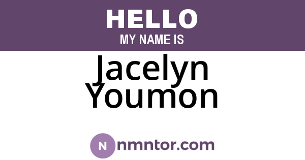 Jacelyn Youmon