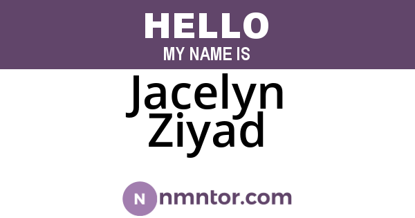 Jacelyn Ziyad