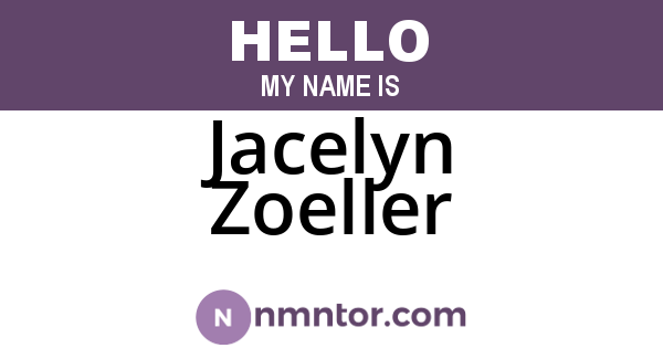 Jacelyn Zoeller