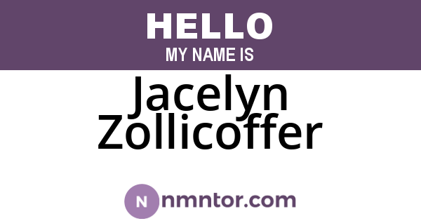 Jacelyn Zollicoffer