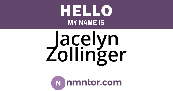 Jacelyn Zollinger