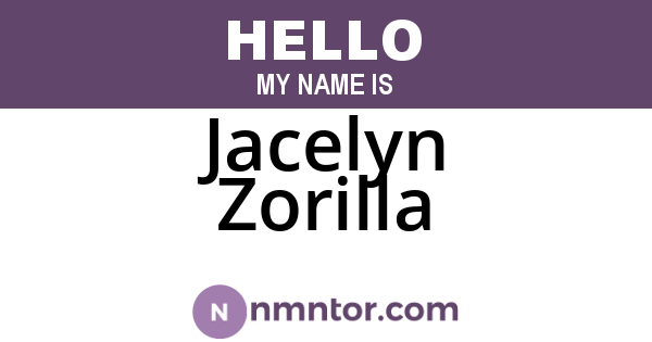 Jacelyn Zorilla