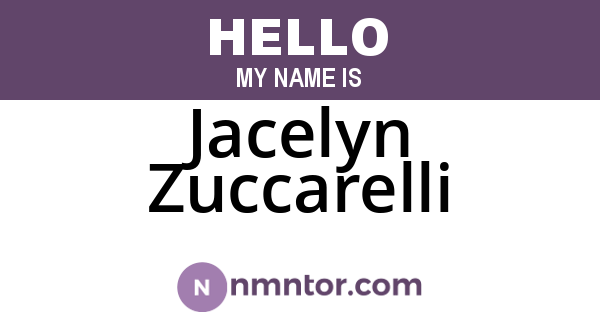 Jacelyn Zuccarelli