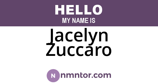 Jacelyn Zuccaro