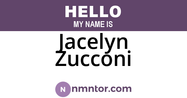 Jacelyn Zucconi