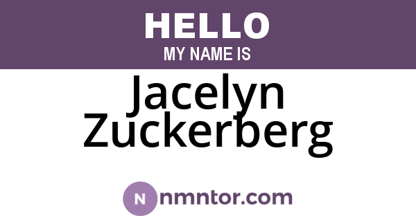 Jacelyn Zuckerberg