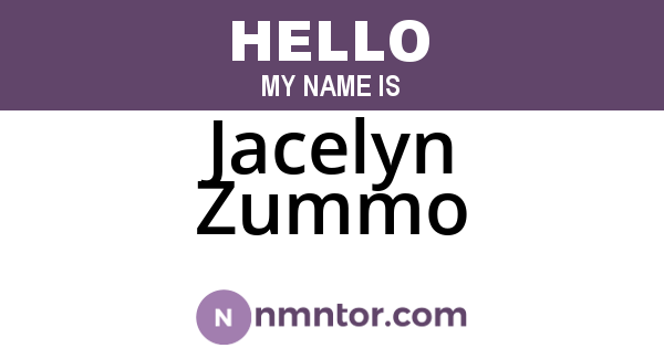 Jacelyn Zummo