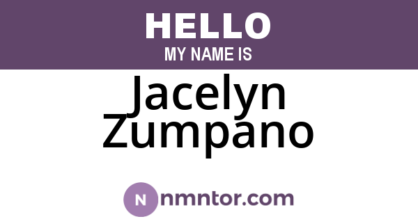 Jacelyn Zumpano