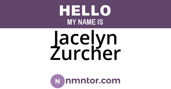Jacelyn Zurcher