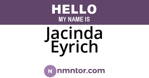 Jacinda Eyrich