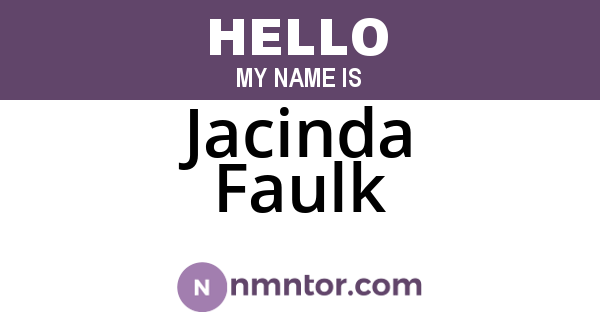 Jacinda Faulk