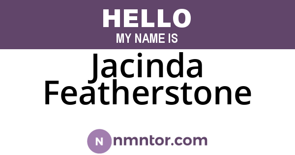 Jacinda Featherstone
