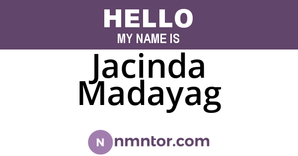 Jacinda Madayag