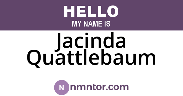 Jacinda Quattlebaum