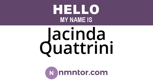 Jacinda Quattrini