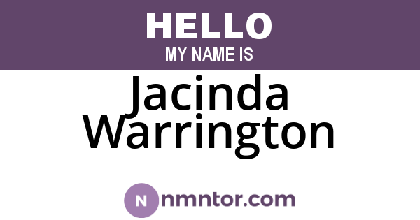 Jacinda Warrington