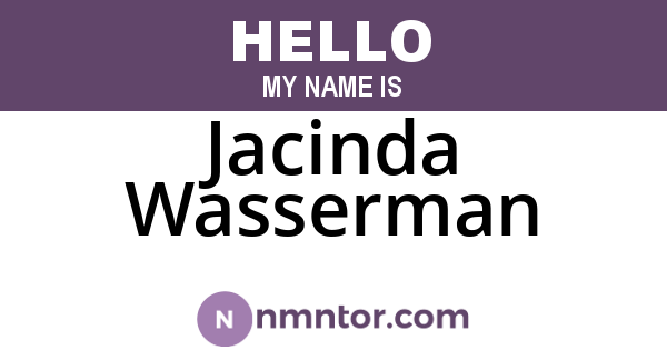Jacinda Wasserman