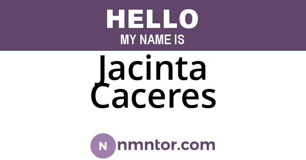 Jacinta Caceres