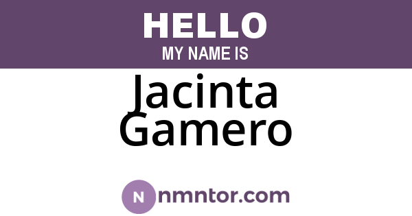 Jacinta Gamero