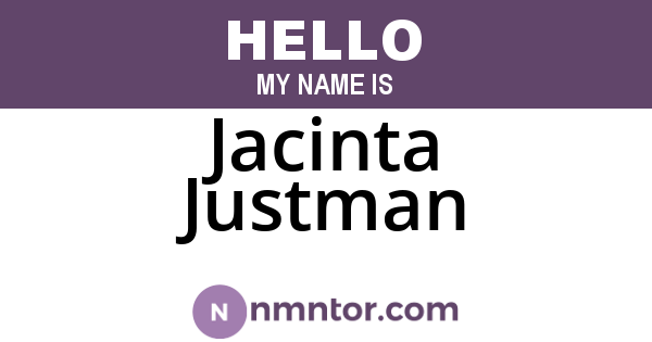 Jacinta Justman