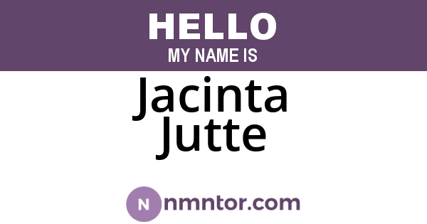 Jacinta Jutte