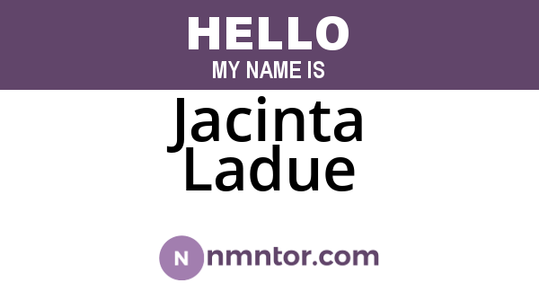 Jacinta Ladue
